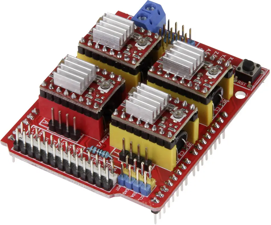 Joy-it Controllerboard CNC für Arduino Uno Контролер двигуна Підходить: Arduino