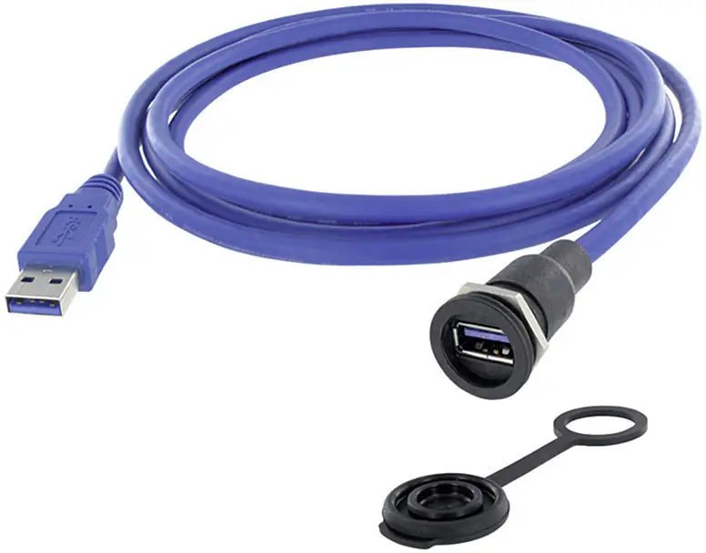 Encitech 1310-1015-01 USB штекер, USB Type-A, 0,50 м, 1 шт.