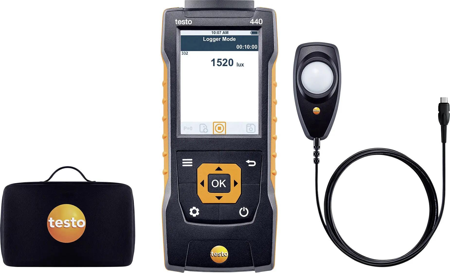 Люксметр testo 440 Lux-Set 0563 4402, 0–100 000 лк