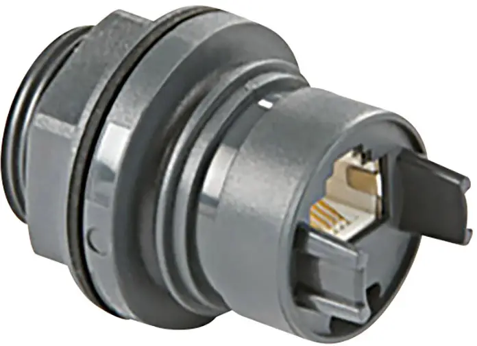 Bulgin Buccaneer 6000 гнездовой встроенный разъем RJ45 Bulgin Buccaneer 6000 PXP6033TP/E гнездовой встроенный разъем черный 1 шт.