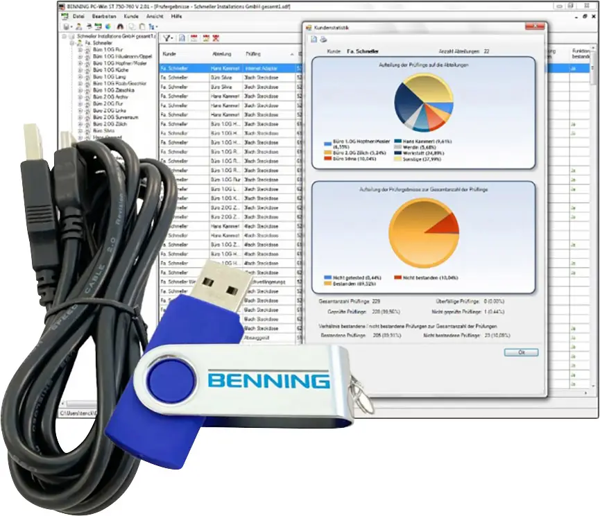 Программное обеспечение для ПК BENNING PC-Win ST 750-760 Benning 047002, 1 шт.