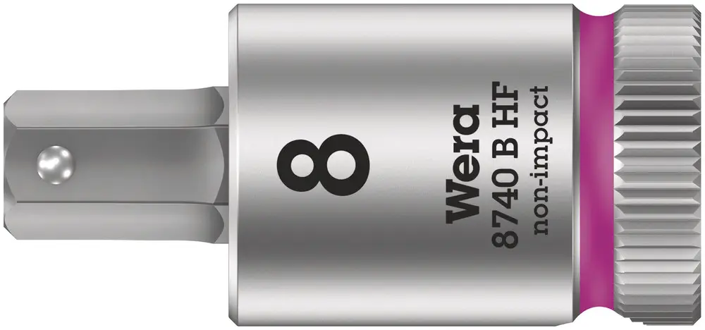 Wera 8740 B HF 05003039001, наружная шестигранная головка, функция фиксации, 8 мм 3/8