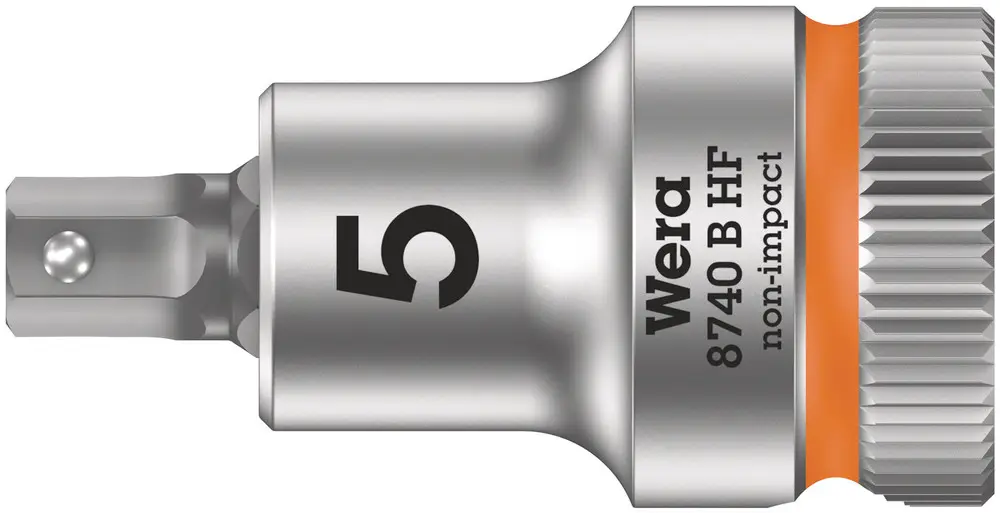 Wera 8740 B HF 05003033001 наружная шестигранная головка с функцией фиксации 5 мм 3/8