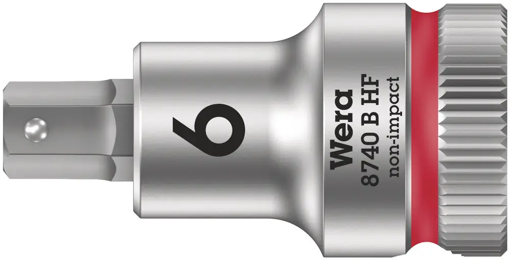 Wera 8740 B HF 05003035001 наружная шестигранная головка с функцией фиксации 6 мм 3/8