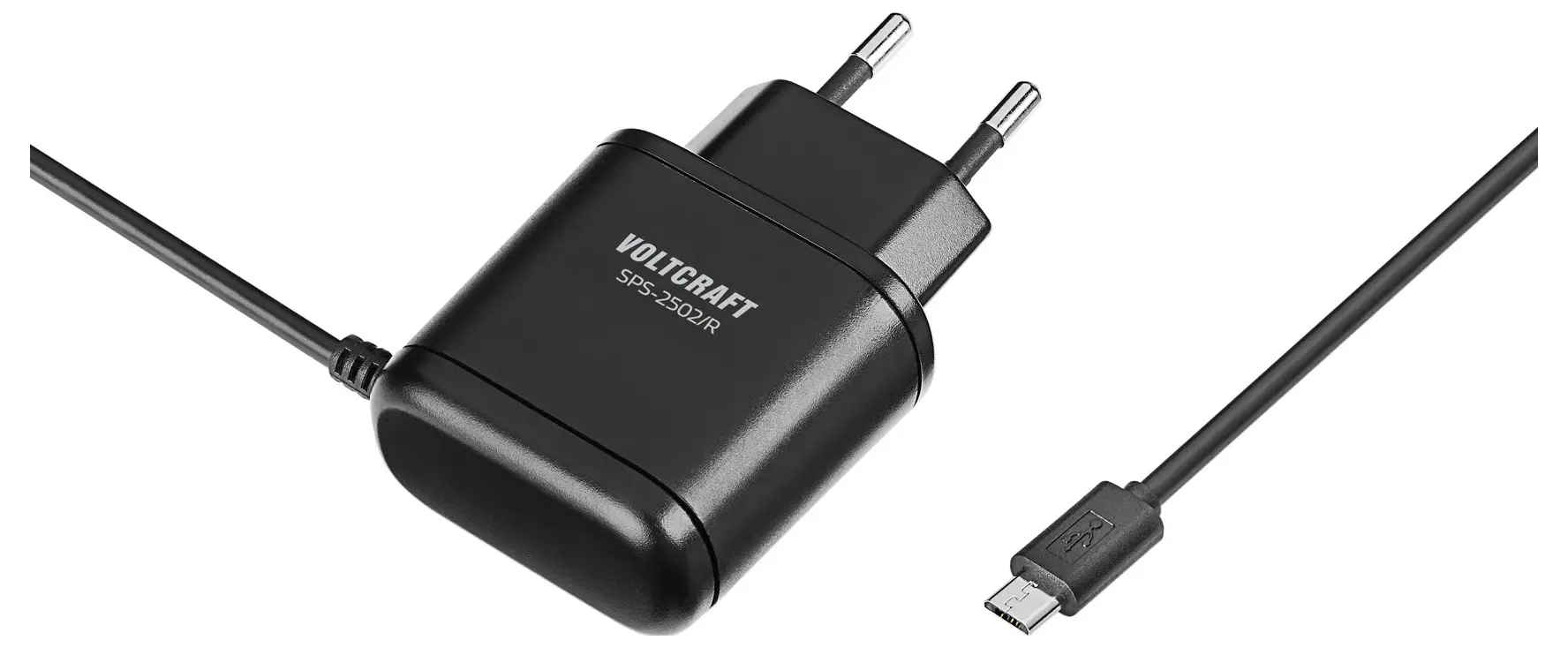 Блок питания VOLTCRAFT SPS-2502/R, постоянное напряжение 15 Вт, 1 разъем Micro-USB, черный корпус, совместим с Raspberry Pi 3