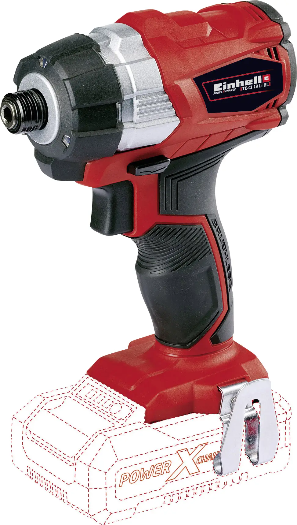 Einhell Professional TP-CI 18 Li BL - Solo Power X-Change 4510030 Акумуляторний ударний гайковерт 180 Нм Кількість акумуляторів у
