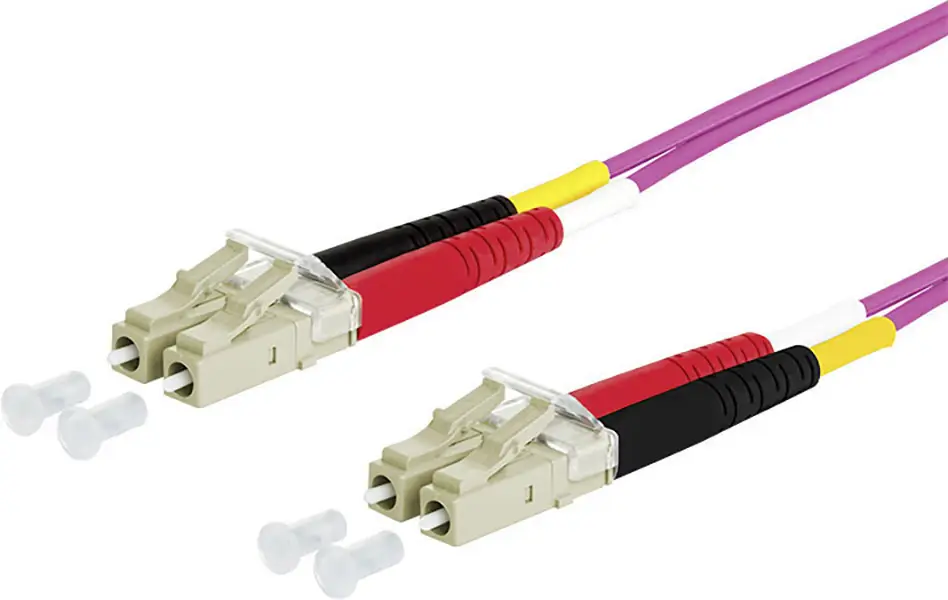 Metz Connect 151S1JOJO10E Оптоволоконний кабель-оптичний кабель 1,00 м Фіолетовий [2x чоловічий LC-роз'єм - 2x чоловічий LC-роз'єм
