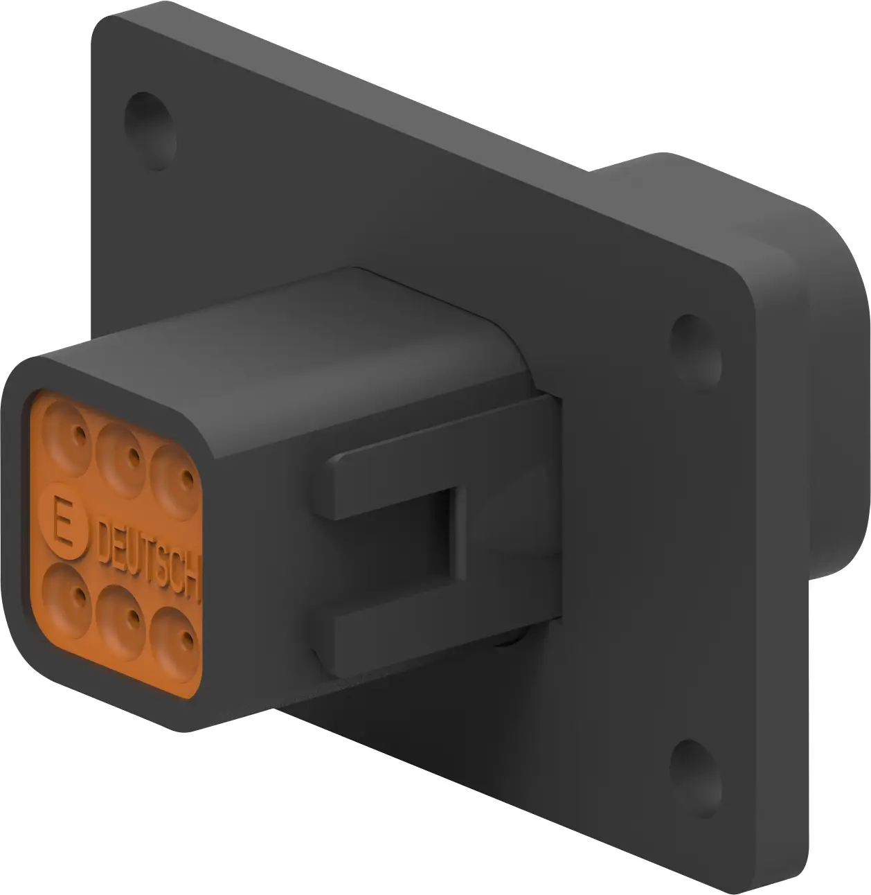 Корпус штыревого разъема TE Connectivity DT04-6P-CL06 для печатных плат серии DT, 6 контактов, 1 шт.