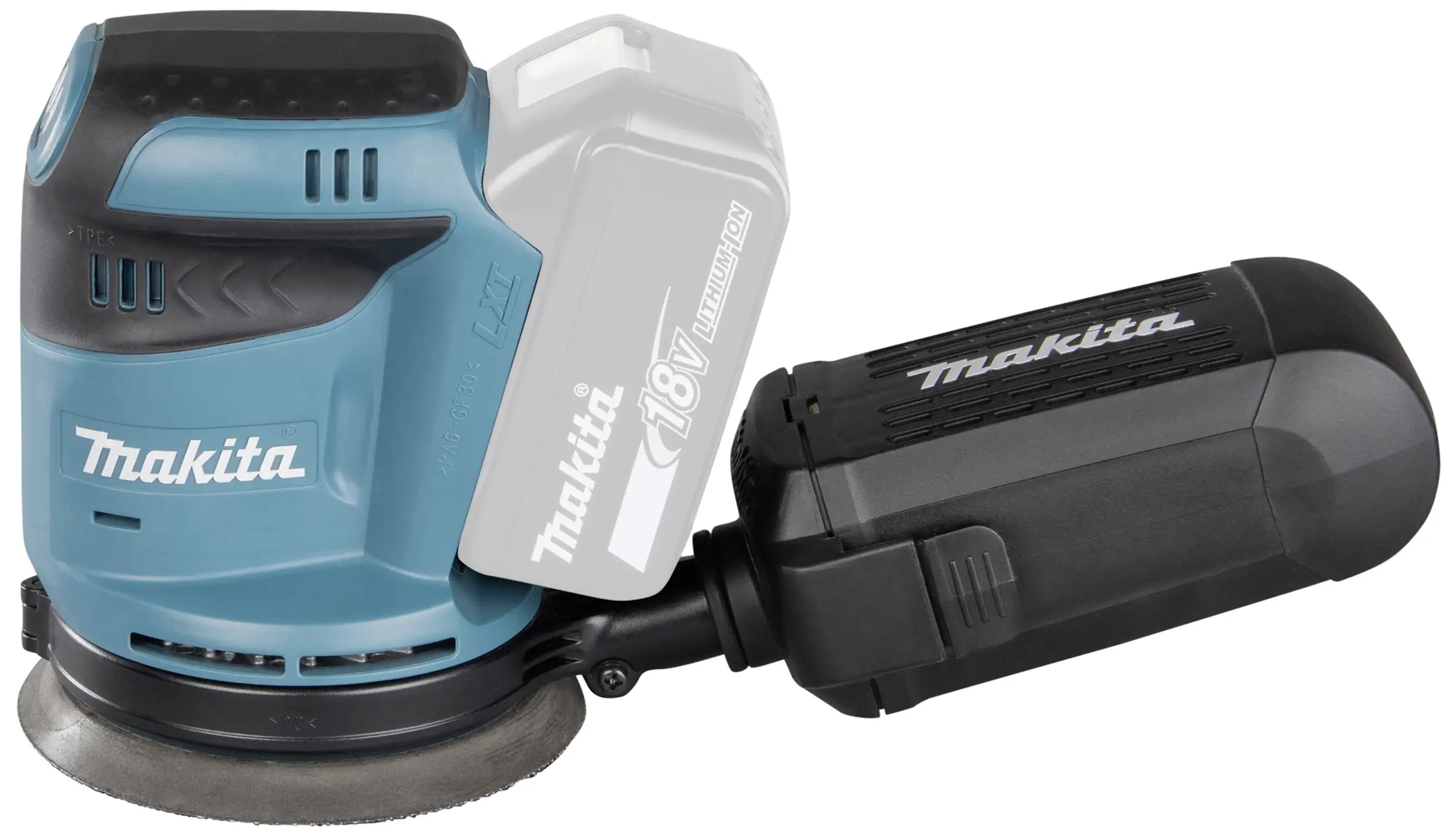 Аккумуляторная эксцентриковая шлифовальная машина Makita DBO180Z (без аккумулятора, без зарядного устройства), 18 В, диаметр 125 м