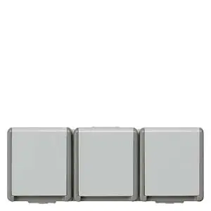 Розетка с заземлением Siemens 5UB4731, серая