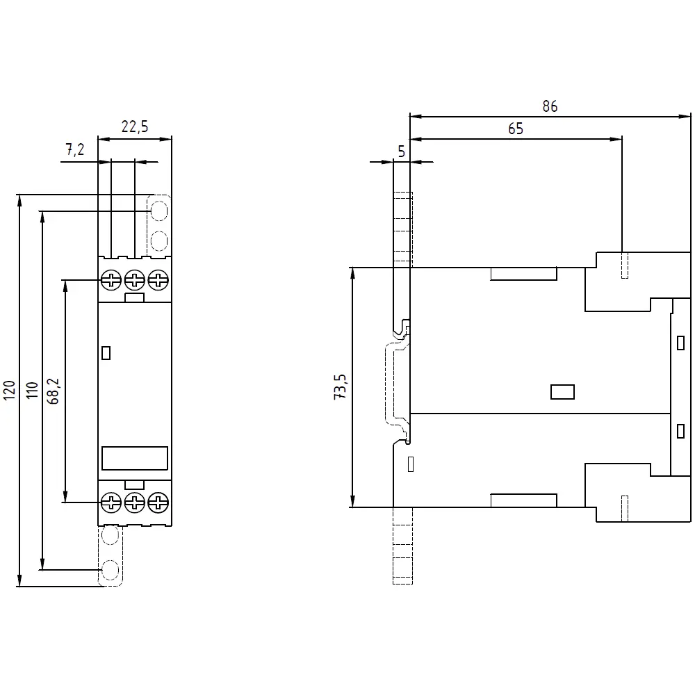 Сетевой контроллер Siemens 3UG4512-1AR20 3UG45121AR20. Количество релейных выходов: 1.