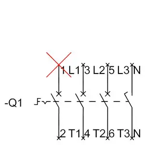Выключатель-разъединитель, красный, желтый, 4 контакта, 16 мм², 32 А, 690 В/переменного тока, Siemens 3LD22031TL53