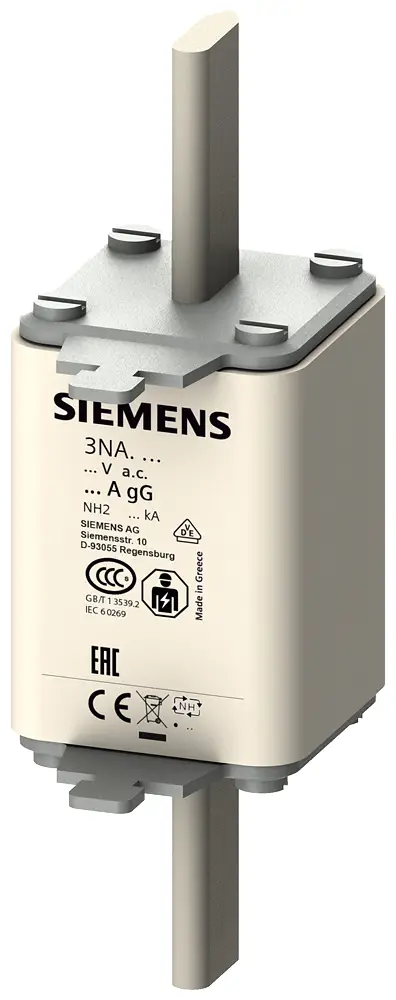 Запобіжник Siemens 3NA3214 Sumits Fuse Sumits Fuses розміру 000 - 4 Розмір запобіжника = 2 35 A 500 V 3 шт.