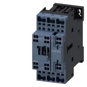 Контактор Siemens 3RT2026-2AP00, 3 нормально разомкнутых контакта, 11 кВт, 690 В/переменного тока, вспомогательный контакт. Подход