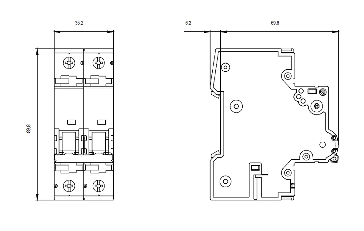 Автоматический выключатель Siemens 5SY52107 5SY5210-7 10 А 230 В, 400 В