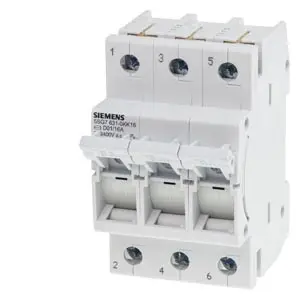 Разъединитель Siemens 5SG76310KK16, предохранитель, размер = D01 16 А 400 В, 4 шт.