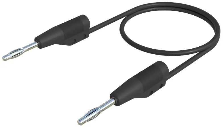 Hirschmann Test & Measurement MVL F 2/10 Вимірювальний щуп, штекер, пластинчастий, 2 мм, штекер, пластинчастий, 2 мм, 10,00 см, чо