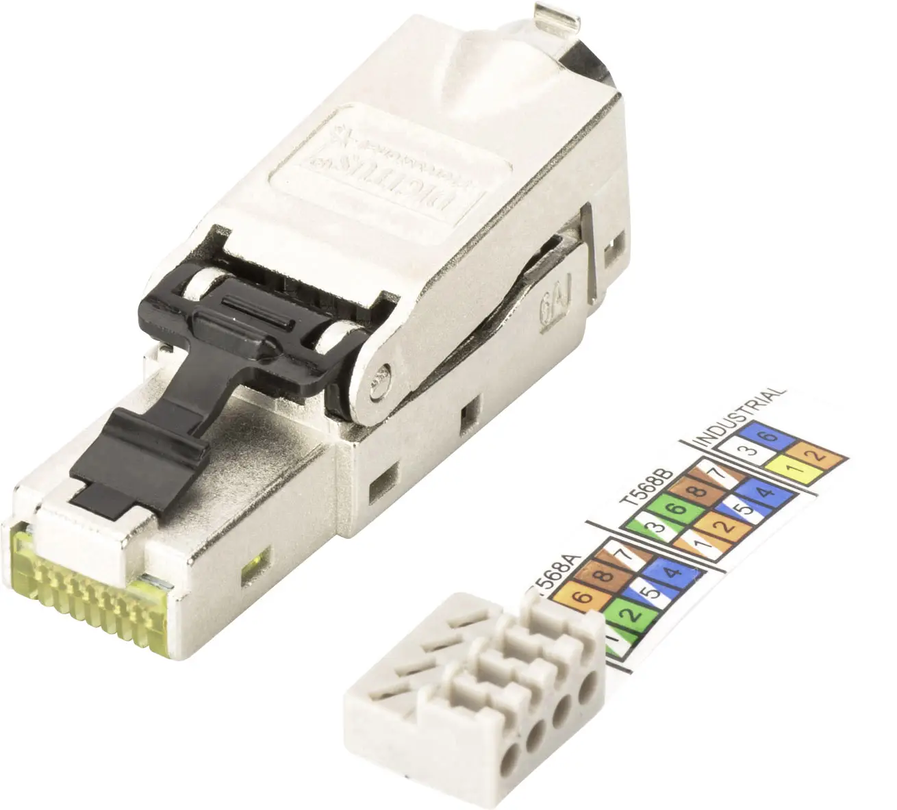 Роз'єм RJ45 чоловічий Digitus DN-93631 DN-93631, CAT 6a, без мережевих специфікацій, 1 шт.