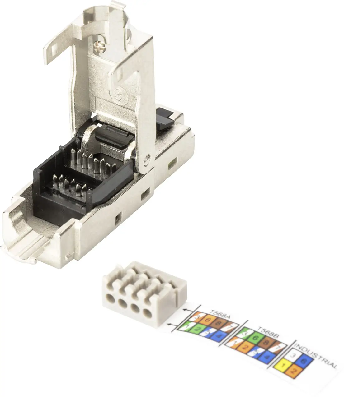 Разъем RJ45 «папа» Digitus DN-93631 DN-93631, CAT 6a, без спецификации сети, 1 шт.