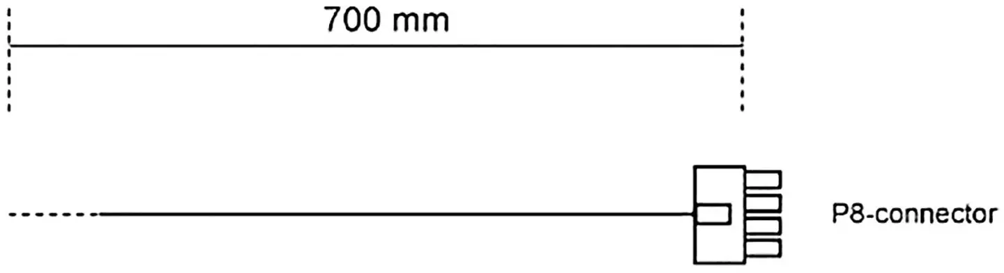 Кабель постійного струму BeQuiet CC-7710 BC061, плетений екран, 0,70 м, 1 шт.
