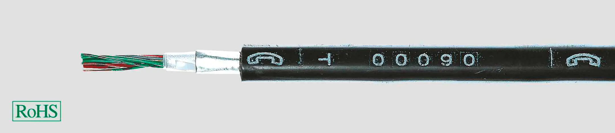 HELU 34104 Телекоммуникационная линия A-2Y(L)2Y 40 x 0,6 мм² + 40 x 0,6 мм² черная 100 м