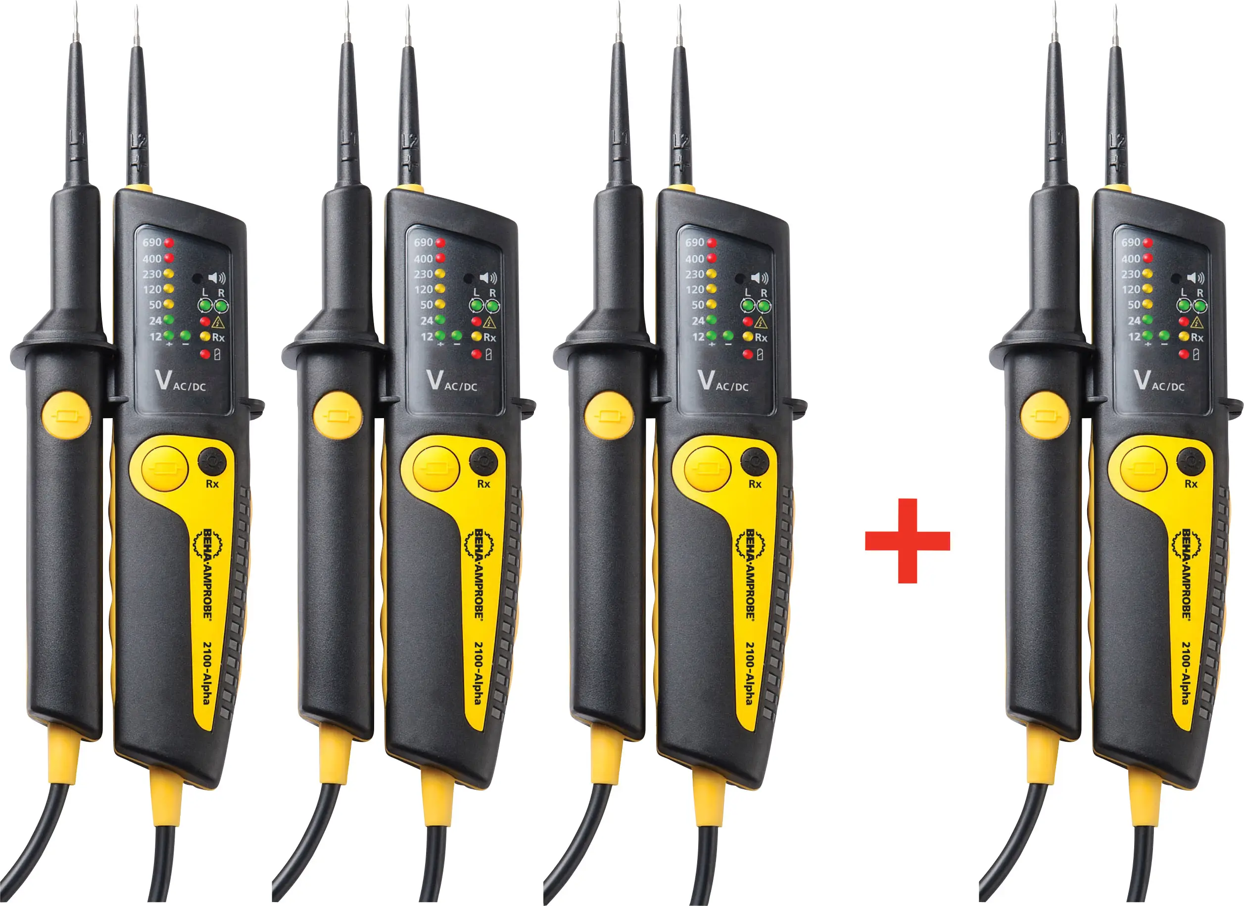 Комплект тестерів напруги Beha Amprobe 2100-ALPHA, двополюсний, 4 шт.