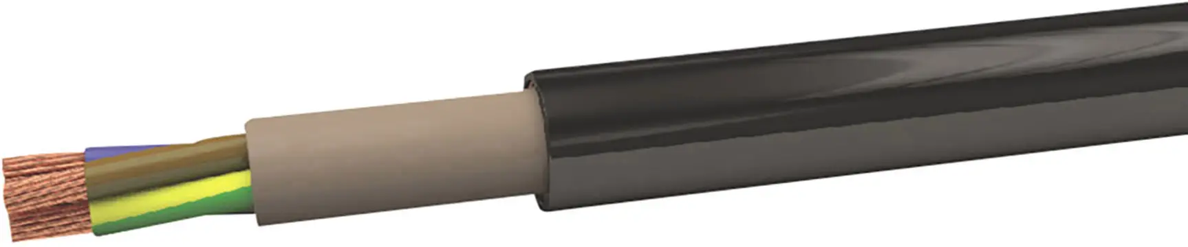 VOKA Kabelwerk 200230-00 подземный кабель, 5 x 2,5 мм², 100 м, черный (ral 9005)