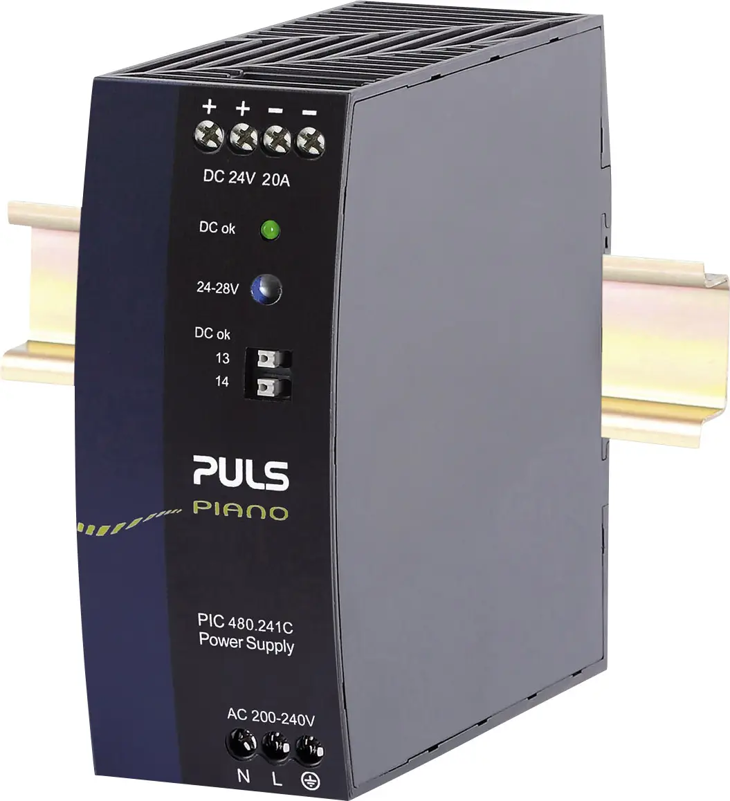 Блок питания PULS PIC480.241C для DIN-рейки, 20 А, 480 Вт. Описание: 1 шт.