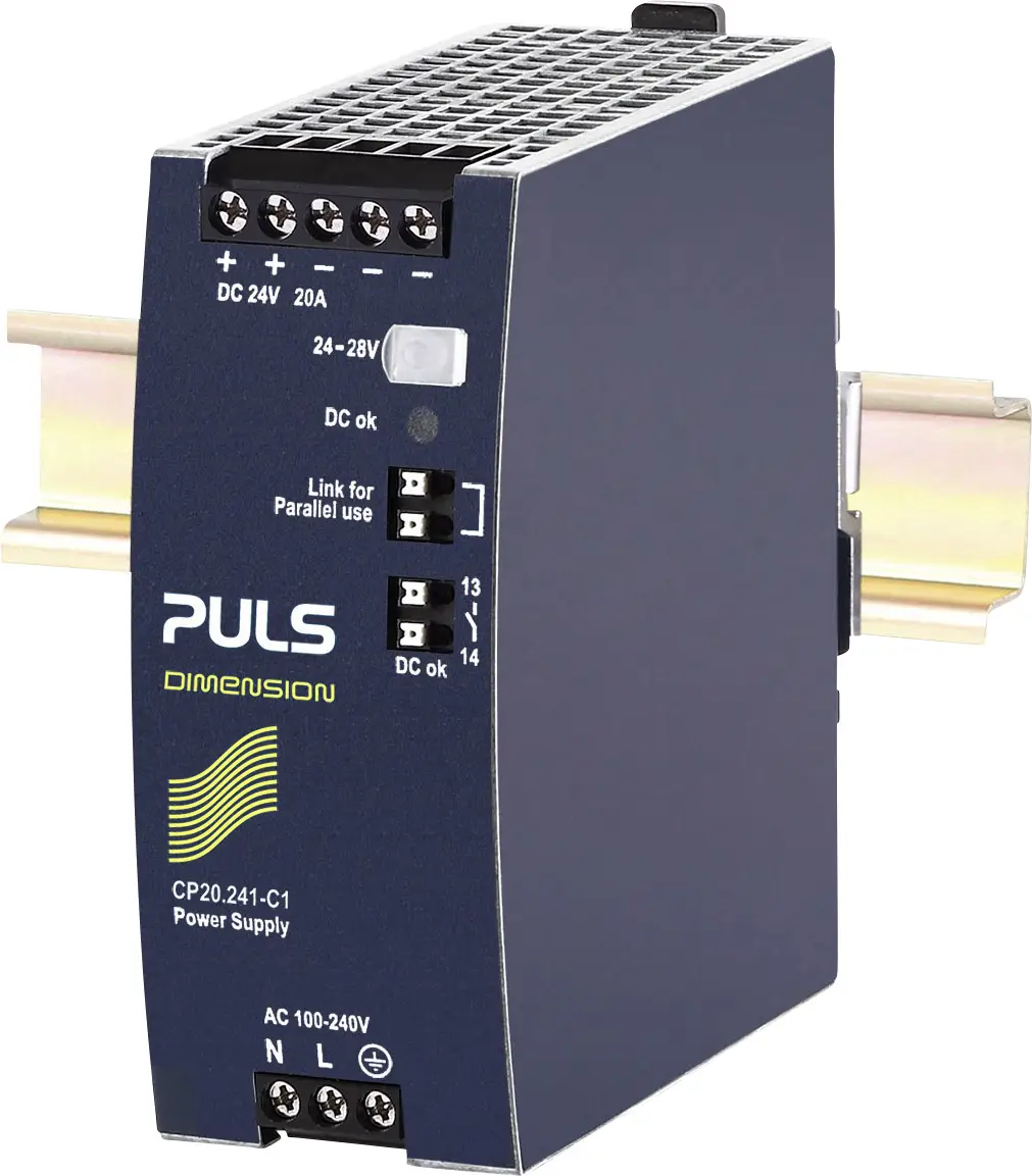Блок питания PULS CP20.241-C1 для DIN-рейки, 20 А, 480 Вт. Описание: 1 шт.
