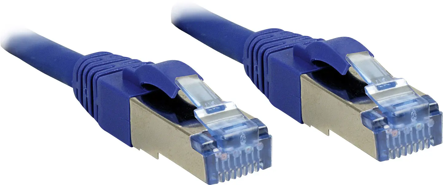 Сетевой кабель LINDY 47147, 1 шт., RJ45, CAT 6a, S/FTP, 1,00 м, синий