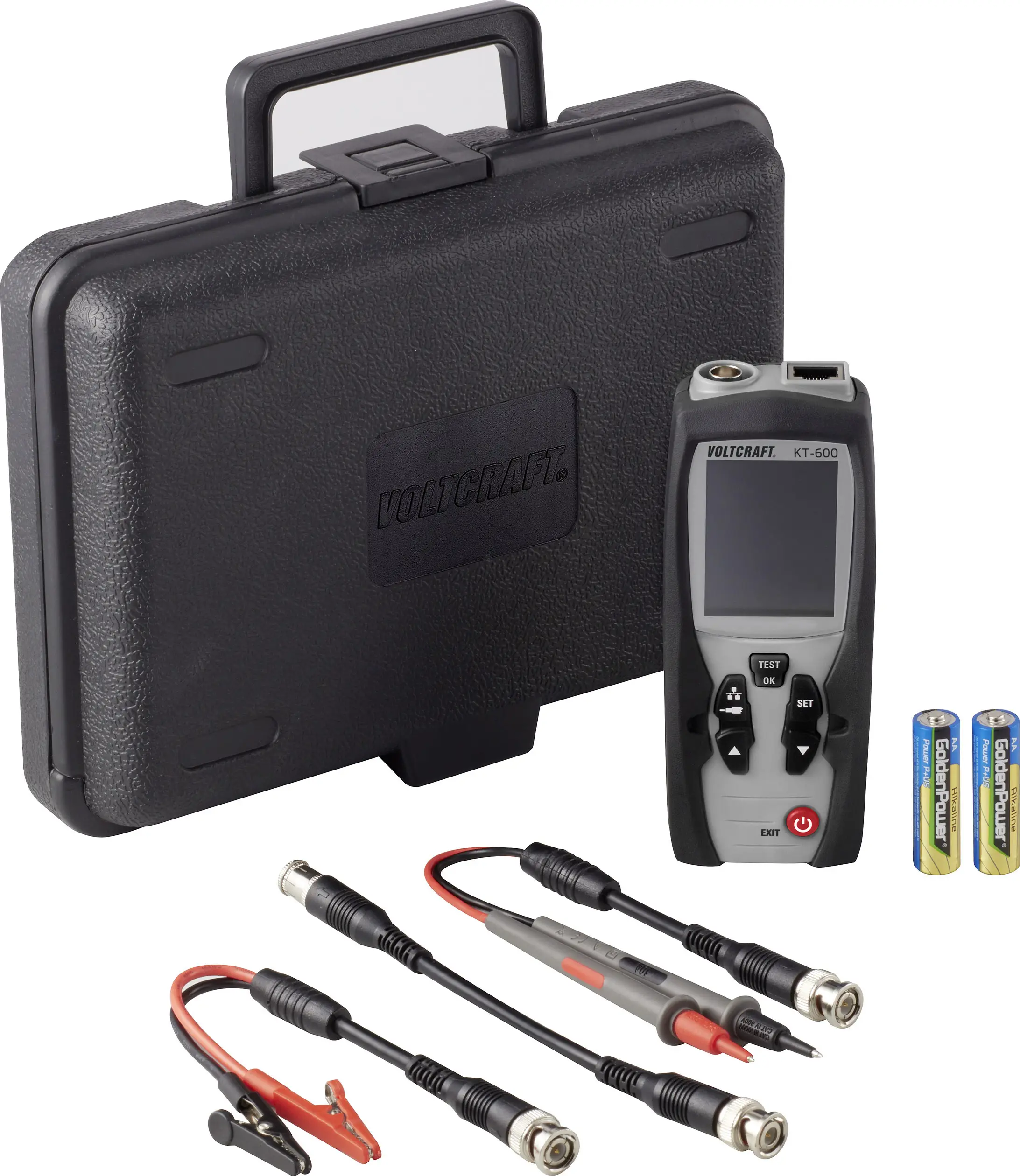 Тестер кабелів VOLTCRAFT KT-600 VC-9199620, визначення місця обриву