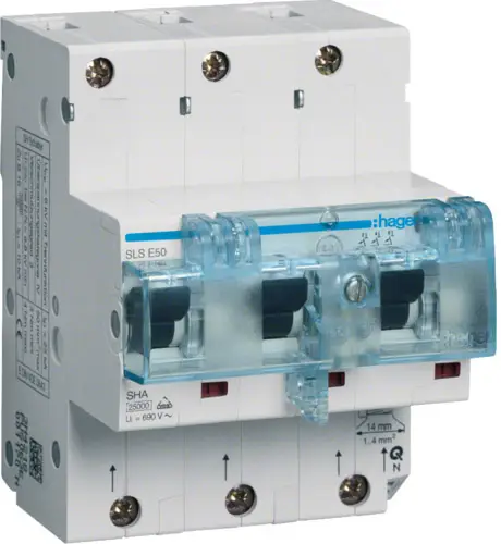 Hager HTN350E HTN350E Автоматический выключатель 3 контакта 35 А