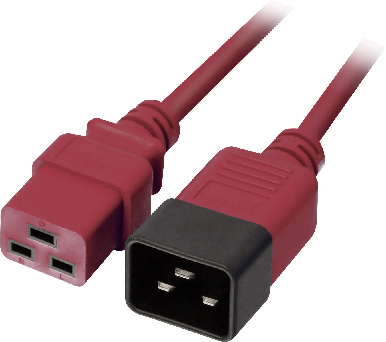 Подовжувач LINDY LINDY 2 м IEC C19 до IEC C20 Кабель rot 30124, 2.00 м, 1 шт.