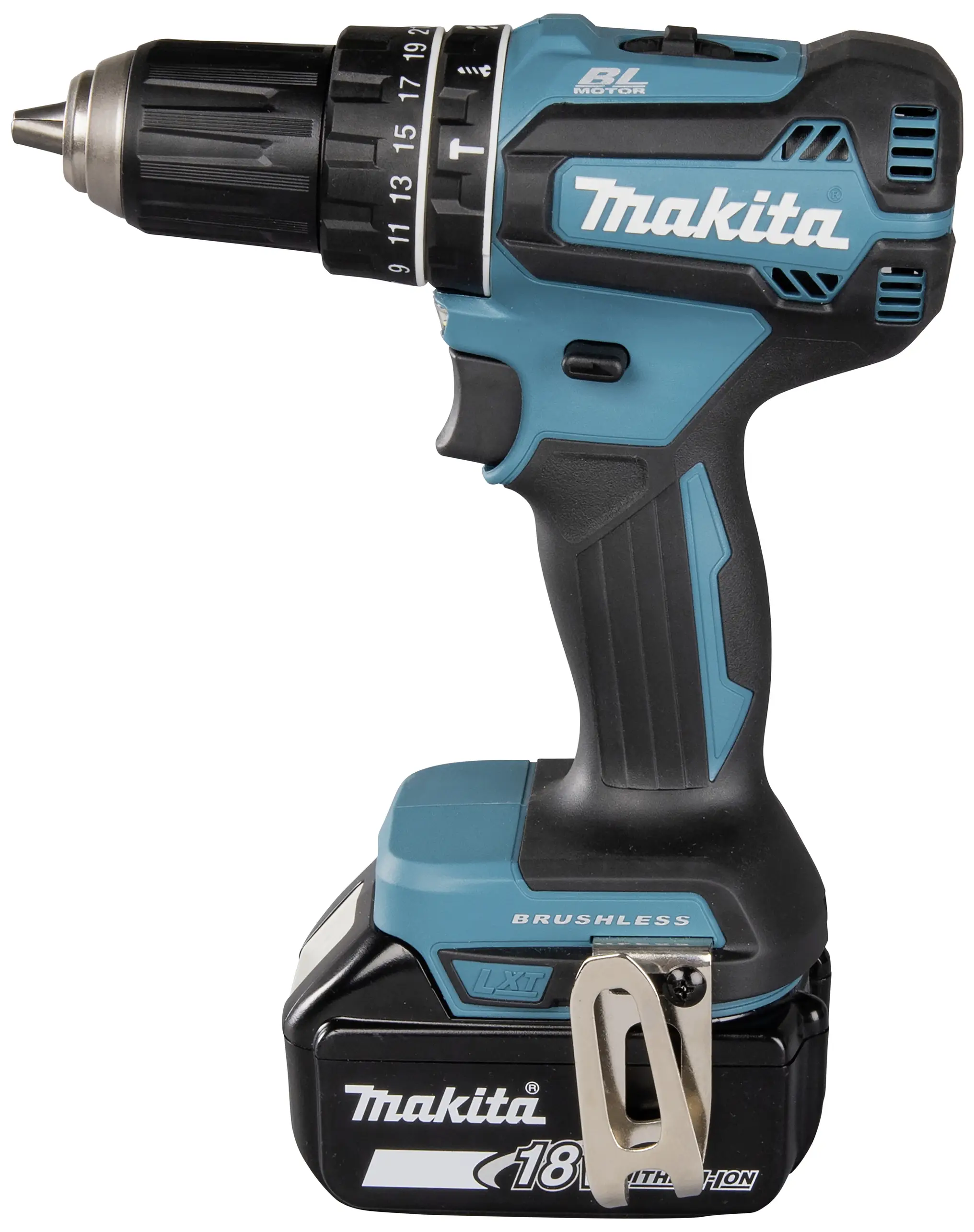 2-швидкісний акумуляторний ударний гайковерт Makita DHP485RTJ, включаючи 2 акумулятори, зарядний пристрій та кейс