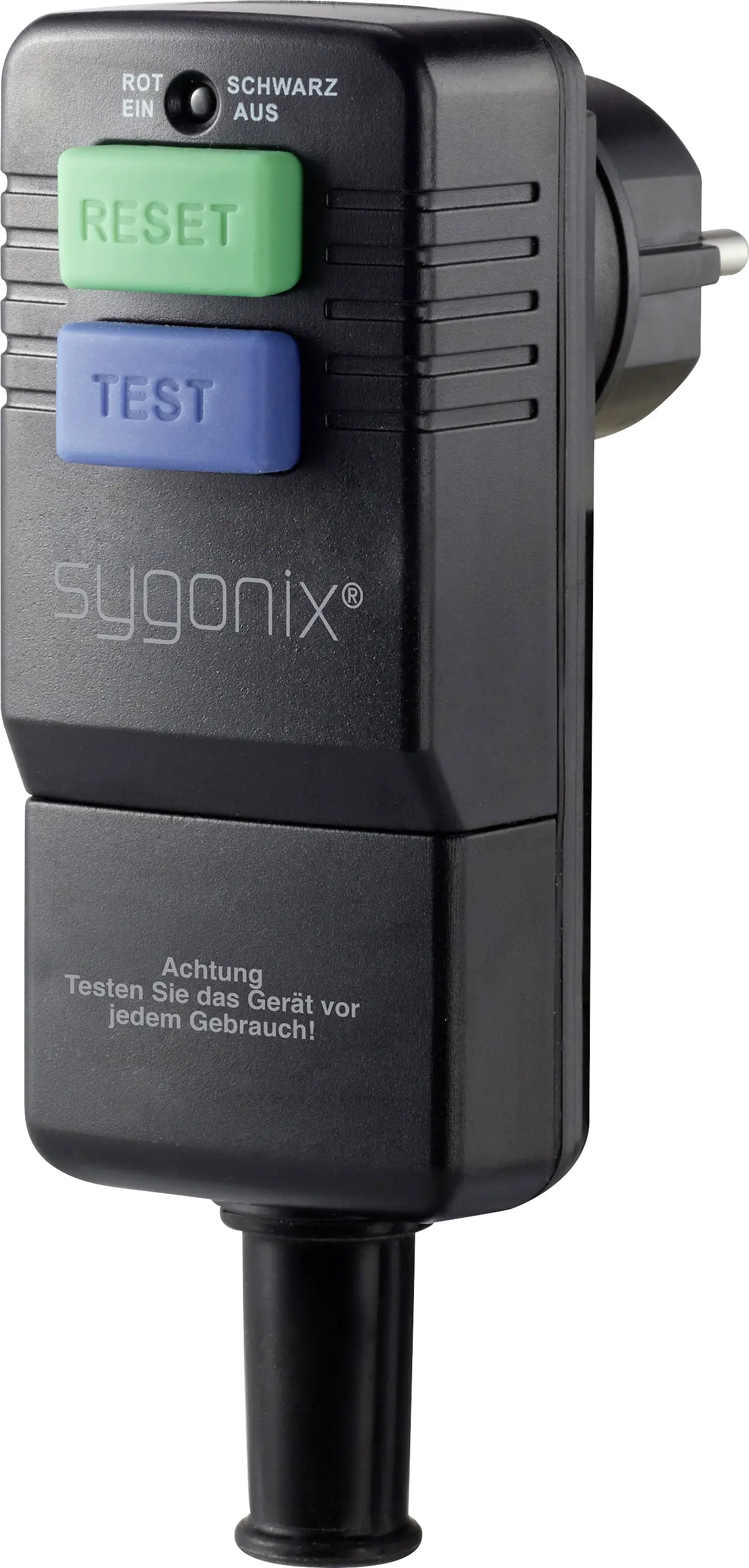Выключатель индивидуальной защиты Sygonix SY-3779070, 230 В, черный, IP54