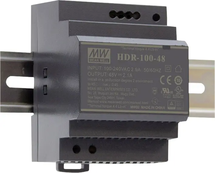 Блок живлення для DIN-рейки MEAN WELL HDR-100-15 15 В/DC 6,13 A 92 Вт Кількість виходів: 1 x Опис 1 шт.