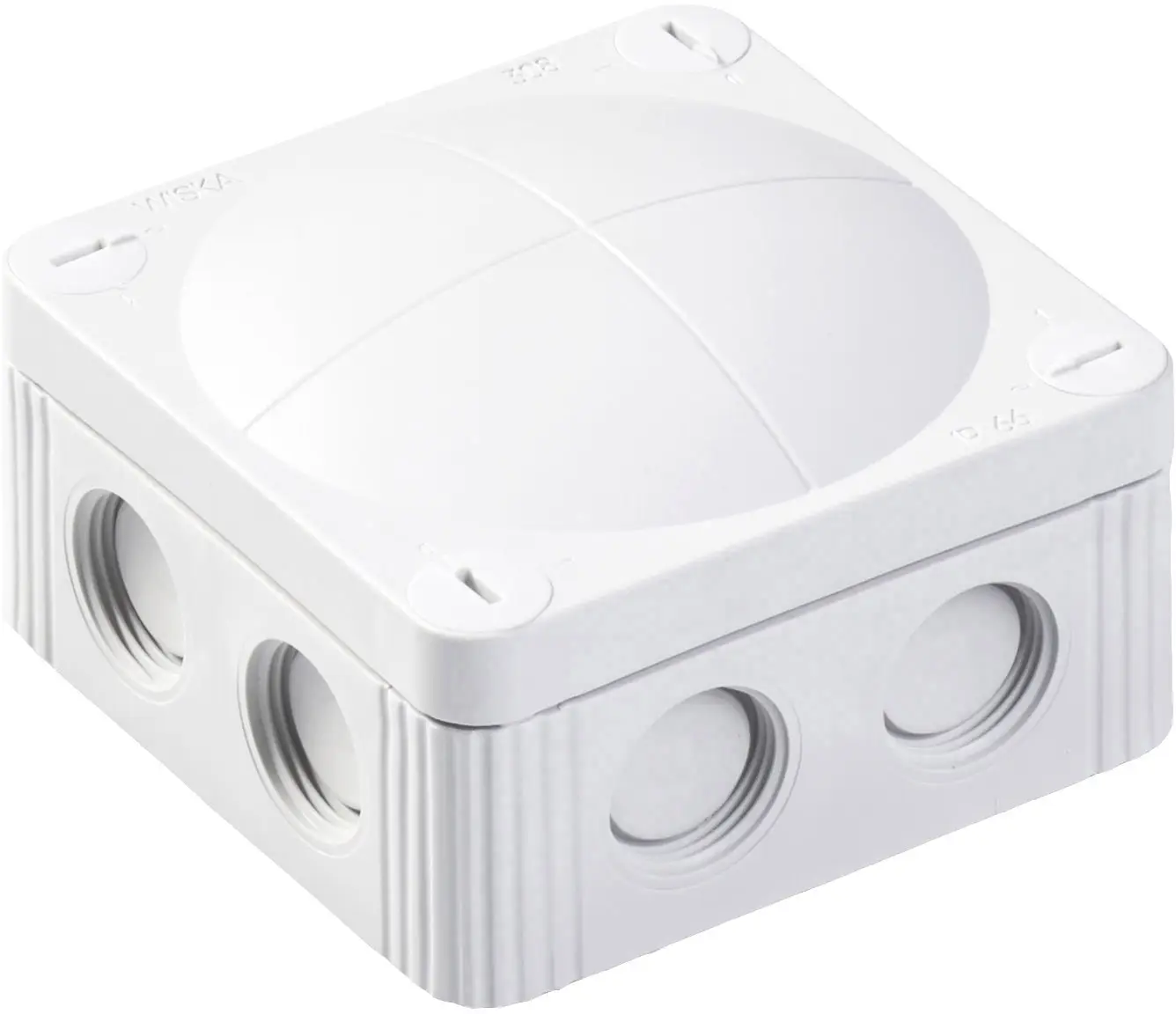 Распределительная коробка Wiska 10060401 (Д x Ш x В) 85 x 85 x 51 мм, серо-белая (RAL 7035), степень защиты IP66/IP67, 1 шт.