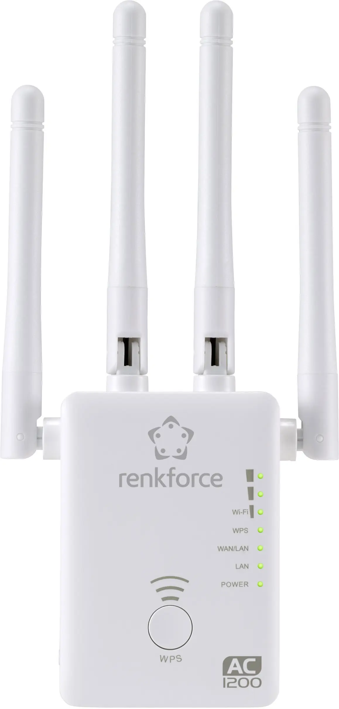 Дводіапазонний ретранслятор Wi-Fi Renkforce WS-WN575A3 AC1200 2,4 ГГц, 5 ГГц