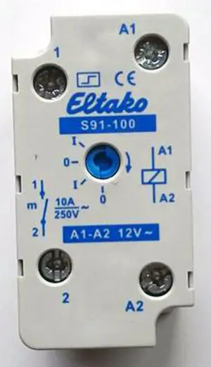Вимикач перенапруги Eltako 91100011 S91-100-12VAC, 2300 Вт, 10 A