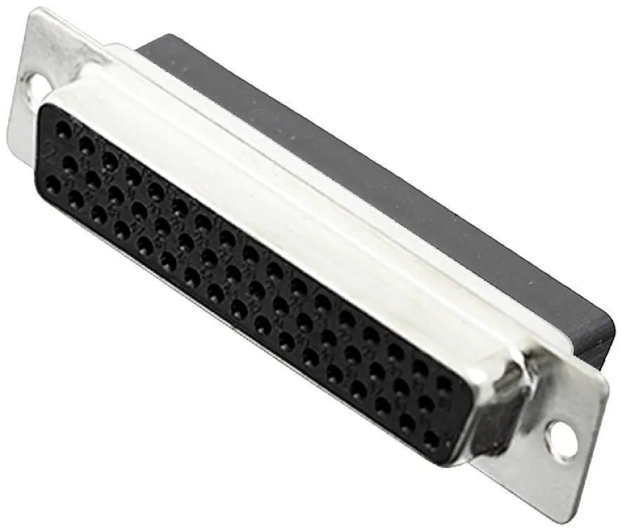 Разъем D-Sub Encitech DBC50-SS 2101-0190-15, гнездо, угол 180°. Количество контактов: 50, обжатые. 1 шт., паллета.