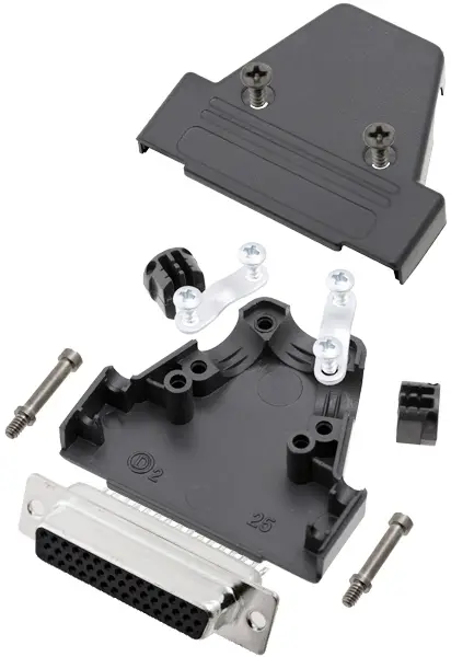 TRU COMPONENTS TCTRIP25HDS44K TCTRIP25HDS44K Количество контактов: 44, пластик, 180°, черный, 1 шт.