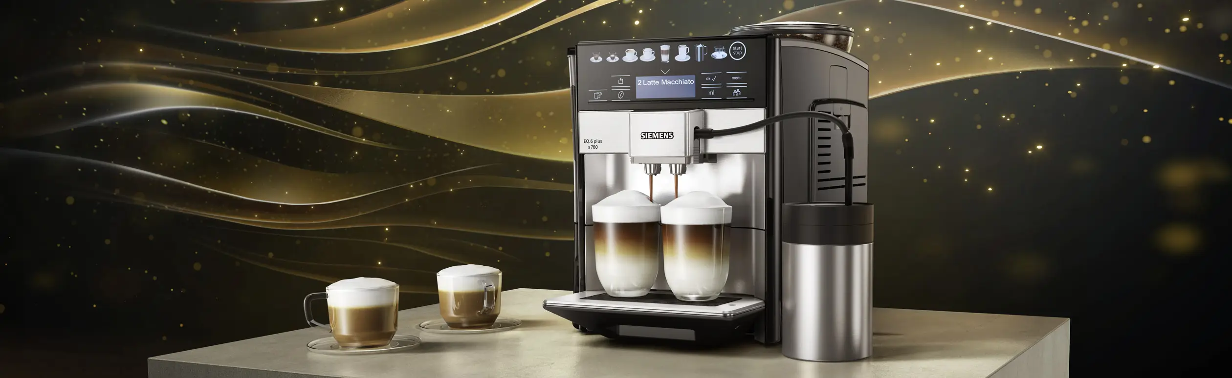 Siemens Hausgeräte EQ 6 plus S700 TE657M03DE Автоматична кавоварка з нержавіючої сталі