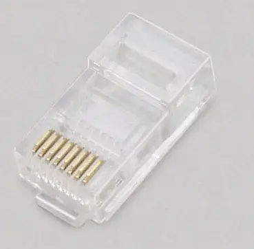 Прямой штекерный разъем BKL Electronic RJ45, прямой штекерный разъем BKL Electronic 2606003, количество контактов 8P8C, прозрачный