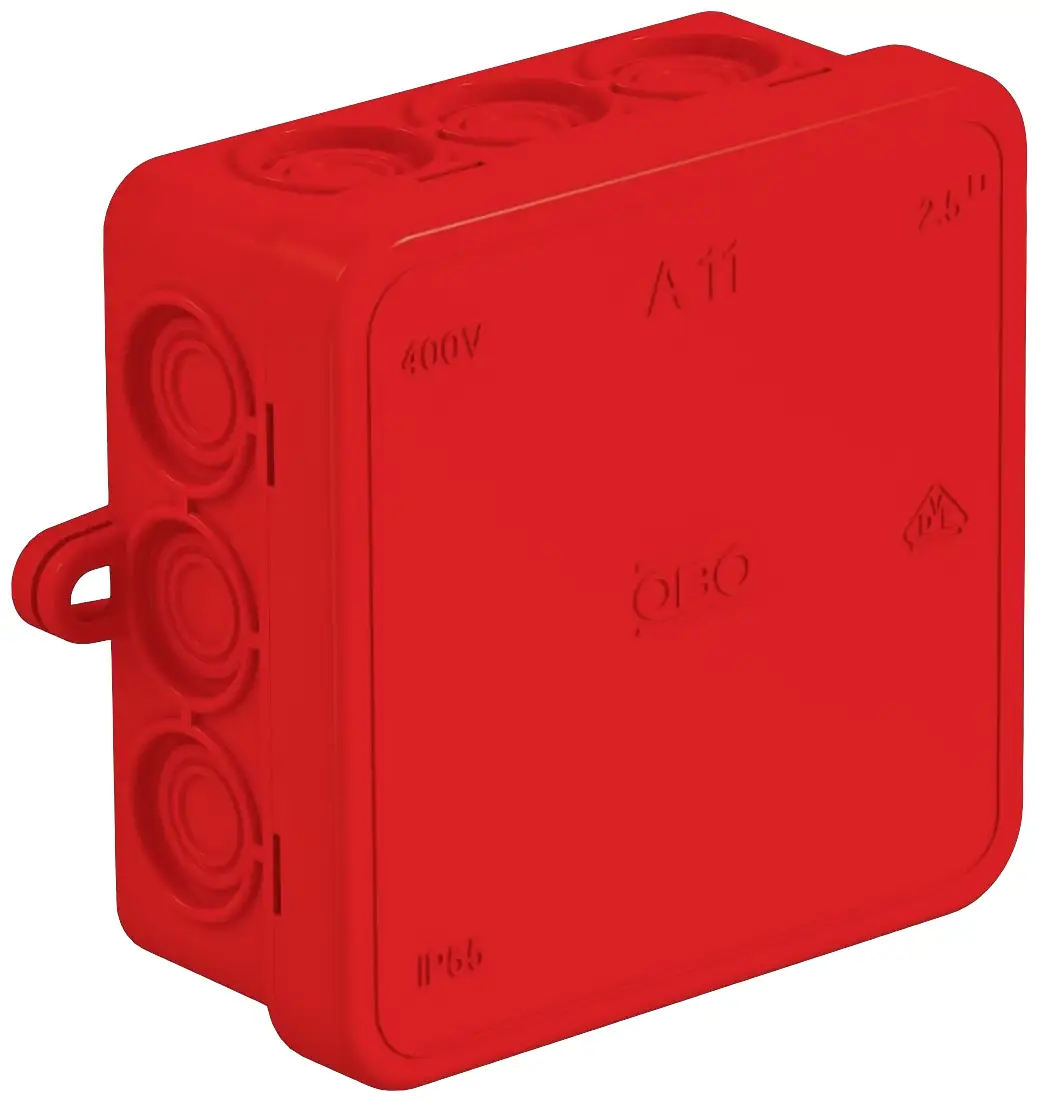 Монтажная коробка OBO Bettermann A 11 HF RO 2000164, 85 мм x 85 мм x 40 мм, 1 шт.