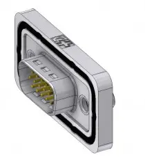 Разъем Deltron Connectors HD-DWM15PZ/2M85UN D-Sub «папа», рядов: 3, контактов: 15, 180 °, 1 шт.