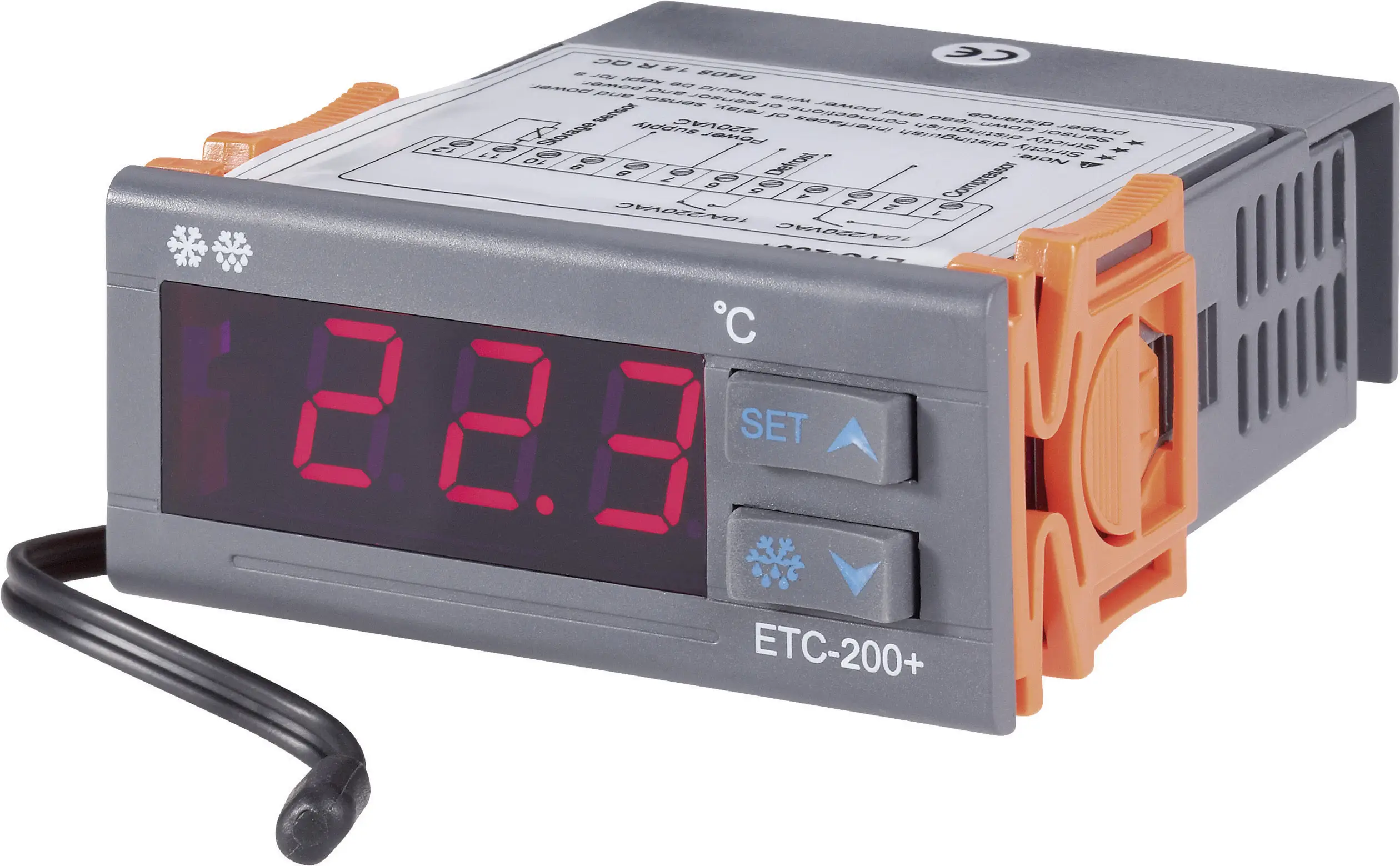 VOLTCRAFT ETC-200+ NTC Термостат от -40 до +120 °C Реле 10 А (Д x Ш x В) 88 x 75 x 34,5 мм