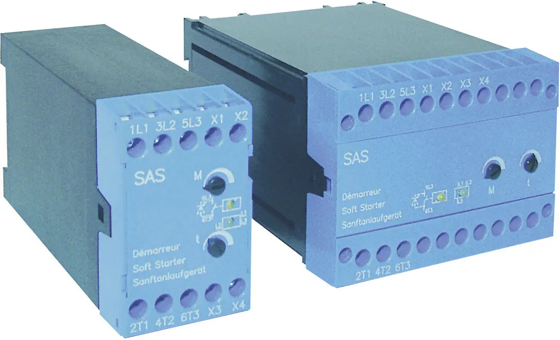 Плавный пуск Peter Electronic SAS 5.5 230/400 В переменного тока, для двигателей 230 В/400 В мощностью 3,0/5,5 кВт
