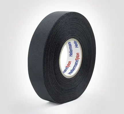 Лента для ткани HellermannTyton 712-10003 HTAPE-PROTECT250-PET-BK (Д x Ш) 25 м x 19 мм 25 м 1 шт.