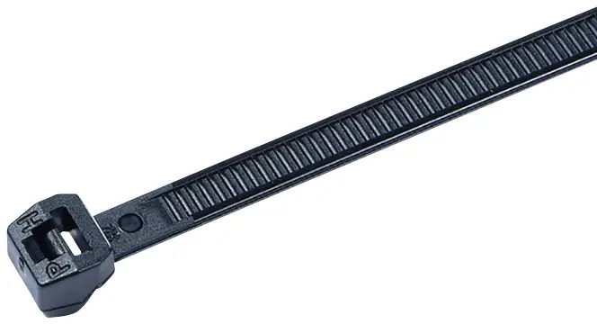 Кабельная стяжка HellermannTyton T50MOS-PA66W-BK 118-00128, 245 мм, полиамид, 100 шт.