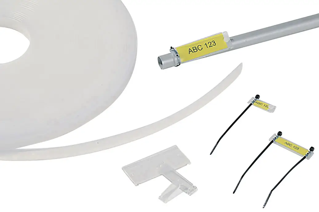 Тримач бейджа HellermannTyton HCR12-PEUV-CL 525-13003, монтаж: вставний, 1 шт.